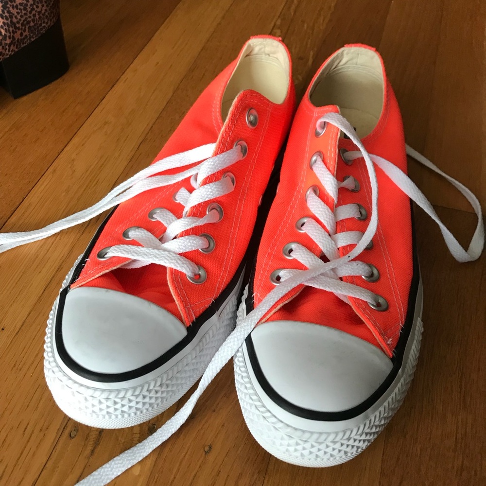 Neon Orange Converse